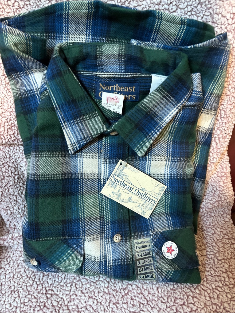 Northeast Outfitters Green & Blue Plaid Button-Down Shirt